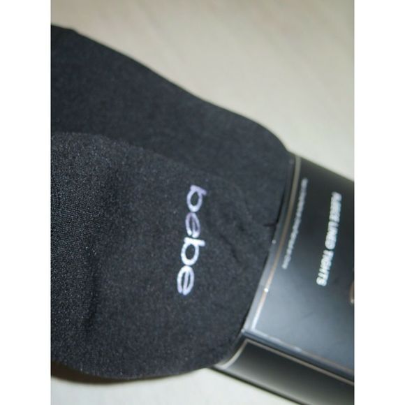 bebe Women's Size L/XL Black Fleece Lined Footless Tights, 2 Pairs - Picture 6 of 8
